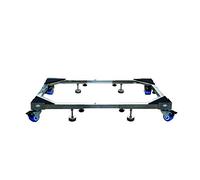 Socle Lave Linge Base de chariot pour machine à laver et réfrigérateur, roulettes pour réfrigérateur et congélateur, base mobile robuste avec roulettes pivotantes en caoutchouc verrouillable