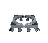 Socle Lave Linge Base de Machine à Laver 4/8 Pieds 4 roulette Réglable 40-68cm Stent Réfrigérateur/Sèche-linge Support mobile Climatiseur intérieur Support Charge 350 kg