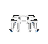 Socle Lave Linge Chariot Base de Réfrigérateur RéGlable Longueur/Largeur 45-65cm Support Lourd Forte Stabilité pour Lave-Vaisselles/SèChe-Linge Congélateurs Support