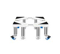 Socle Lave Linge Chariot Base de Réfrigérateur RéGlable Longueur/Largeur 45-65cm Support Lourd Forte Stabilité pour Lave-Vaisselles/SèChe-Linge Congélateurs Support