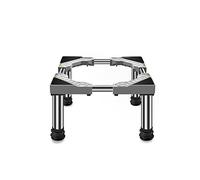 Socle Lave Linge Hauteur 3.9in Réglable Base de Réfrigérateur Socle pour Machine à Laver Réduction du Bruit Support pour Sèche-Linge pour un lave vaisselle fours (grey,4 legs)
