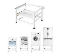 Socle Lave Linge Hauteur 43 cm-VEVOR-Support Machine à Laver Charge 318 kg Rehausseur à Plateau Coulissant pour Sèche-linge