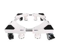 socle lave linge, support machine a laver, hauteur réglable (9-13cm), longueur/largeur réglable (47-69cm), charge maximale 200KG, avec 4 roues