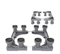 Socle Lave Linge Support mobile for machine à laver, roue ondulée, tambour, levage universel, multifonctionnel, amortisseur(Grey Standard-8 legs)