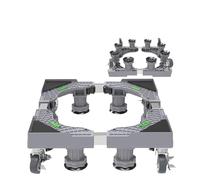 Socle Lave Linge Support mobile for machine à laver, roue ondulée, tambour, levage universel, multifonctionnel, amortisseur(Grey 8 legs- 4 wheels)
