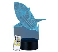 Socle lumineux décoratif à LED "LS-7.3D" - Motif Requin Lunartec