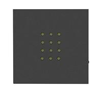 socle lumineux Yctze Support de Lumière pour Base de Lumière D'affichage en Cristal Noir 10 × 10 × 6 Base de Présentoir de Lumière Blanche 12led pour L'art de Crystalglass