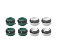 Socle Machine a Laver Lot de 4 ou 8 patins anti-vibrations for machine à laver, pieds en caoutchouc for meubles, antidérapants, silencieux, universels, for réfrigérateur(White-4Pcs-Green-4Pc)