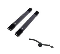 Socle Machine A Laver Machine à laver avec support de poulie, 24 roulettes universelles, outils déménagement meubles réglables, organisation la maison, bonne aide(BLACK SUIT)