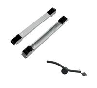 Socle Machine A Laver Machine à laver avec support de poulie, 24 roulettes universelles, outils déménagement meubles réglables, organisation la maison, bonne aide(GREY SUIT)