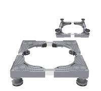 Socle Machine a Laver Support universel for machine à laver, base relevable for réfrigérateur, réglable multifonctionnelle for sèche-linge(Grey Basic-4 legs)