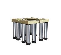 Socle Machine Laver PréVention RéDuction Du Bruit Antichoc Socle pour Seche Linge RéGlable Longueur/Largeur 47-69cm Support De Refrigerateur Coussin AntidéRapant Charge 300 Kg (25-28cm,12 Legs)