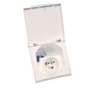 Socle mâle encastrable CEE 17 - 220 V - 16 A