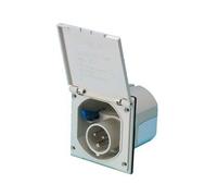 Socle mâle encastrable CEE17 16A - raccord mâle - boitier beige