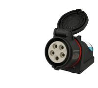 Socle mural femelle CEE triphasé, 5 x 16A Walther Neo