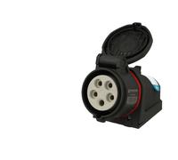 Socle mural femelle CEE triphasé, 5 x 16A Walther Neo