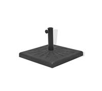 Socle Pied Base Carrée De Parasol Résine Diamètre 38 Et 48 Mm Noir 12 Kg Helloshop26 2202085 Multicolore