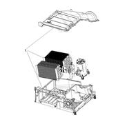 Socle pompe à chaleur Sèche-linge C00849711 WHIRLPOOL, ARISTON HOTPOINT, BAUKNECHT