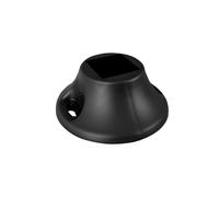 Socle pour Arrêt de Portail Battant ou Coulissant - Embase de Fixation à Visser - Composite 40 x 40 mm - Noir - Fabrication Française Torble Portac