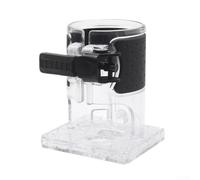 Socle pour défonceuse RT0701C/WU601 avec design transparent pour une visibilité optimale dans le travail du bois