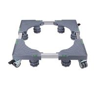 Socle pour lave-linge avec 4 pieds et 4 roues, capacité de charge de 500 kg, socle réglable, convient pour les sèche-linge, les lave-linge et les réfrigérateurs