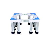 Socle pour Lave-Linge/SèChe-Linge Universel Support En Acier Inoxydable RéFrigéRateur RéGlables Base De Rondelle Longueur 40-74cm Largeur 48-66cm 8/12 Pieds De Support