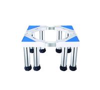 Socle pour Lave-Linge/SèChe-Linge Universel Support En Acier Inoxydable RéFrigéRateur RéGlables Base De Rondelle Longueur 40-74cm Largeur 48-66cm 8/12 Pieds De Support