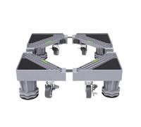Socle Pour Lave-Linge Universal Base Washing Machine Stand Lifting Fridge Base Multi-functional Adjustable Base for Dryer Refrigerator Washing Machine Socle AntidéRapant Pour Lave-Linge(4 legs- 4 whee
