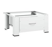vidaXL Socle pour machine à laver avec tiroir Blanc 50448