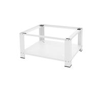 Socle pour machine à laver en acier blanc accessoire avec étagère ML-Design