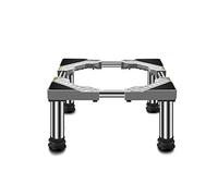 Socle pour Machine à Laver Lourd RéFrigéRateur et SèChe-Linge Base De Support De Distributeur Automatique RéGlable Longueur 65-80cm CuisinièRe Lave-Vaisselles Base - 400kg (4Legs,24-27cm)