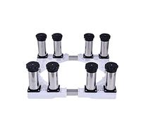 Socle pour Machine à Laver Réduction du Bruit Antichoc Support Lourd Réglable longueur/largeur 45-68cm Base de Sèche-Linge Lave-Linge Universel Réfrigérateur Base 4/8/12 Pied (8Legs,19-22cm)