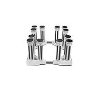 Socle pour Machine à Laver Réglable en Hauteur 19-22cm Support Lourd pour Sèche-Linge Lave-Linge Longueur/Largeur 43-65cm Piédestal Antidérapant Réfrigérateur 4/8/12 Pieds (12Legs,19-22cm)