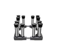 Socle pour Machine à Laver Support Lave-Linges 4/8/12 Pieds Support et cadre pour réfrigérateur Longueur/Largeur 43-65cm Plateau Support pour Distributeur Automatique (gris) (12Legs,19-22cm)