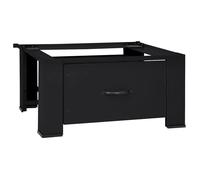 Socle pour machine à laver - vidaXL - Noir - 64x55x32,5 cm - Acier robuste - Installation facile - Protège le sol