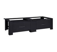 Socle pour machine à laver - vidaXL - Noir - Acier - 127x54.5x32.5 cm - 17.9 kg - Robuste - Facile à installer
