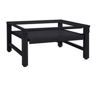 Socle pour machine à laver - vidaXL - Noir - Acier - 60,5x62x32,5 cm - Installation sans outil - Protection des sols