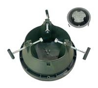 Socle pour Sapin de Noël | Support Rond avec Réservoir d'eau Intégré,Base Antidérapante pour Intérieur Extérieur Jardin Fête Rassemblement