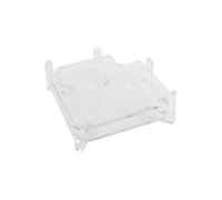 Socle Refroidissement pour mac pour mini Acrylique Clair Stable | Dimensions compactes 15x15x2.1cm, gain de place maximal, organisation bureau, encombrement réduit, support stable