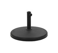 Socle rond de parasol Polyrésine 19 kg Noir