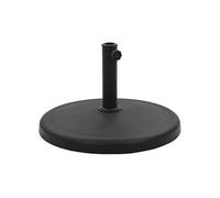 Socle rond de parasol Polyrésine 19 kg Noir