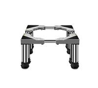 Socle Universel pour Lave-Linge Base De SèChe-Linge Antichoc Plateau SuréLevé RéFrigéRateur en Acier Inoxydable RéGlable Longueur 65-80cm PiéDestal Lave-Vaisselles (24-27cm)