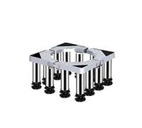 Socle universel réglables en hauteur 24-27cm Socle pour Lave-linge Sèche-linge Réduction du Bruit Antichoc Réglable Longueur/Largeur 40-65cm Machine à Laver Stent Charge 400 kg (12Legs,24-27cm)