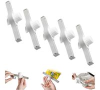 SOCLING Closing Clips with Opening,Alimentaire D'étanchéité Clips,Pince Sachet Alimentaire,Clip De Scellage pour Sac À Goûter,Pince pour Fermer Les Sacs Alimentaires,Clips De Sac Scellé Étanche