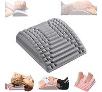 SOCLING New Life Back Extender，Spine Pal， Refresh Neck and Back Stretcher, Back Neck Cracker for Lower Back Pain Relief, Back Massager, Multi-Level Adjustable Spine Board-Grau