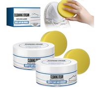 SOCLING Travel Cleaning kit Hotel,White Shoe Cleaning Cream,Crème Nettoyante Chaussure Blanche,Cleaning Cream White Shoe Cleaner,White Shoe Cleaning Cream with Sponge,Shoes Whitening Stain Remover