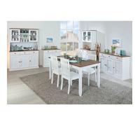 SOCOA - Ensemble Table 160cm + Buffet + 2 Vaisseliers