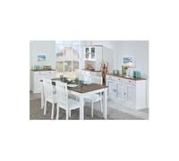SOCOA - Pack Table 160cm + 2 Buffets + Vaisselier 4 Portes - LINK_Pack