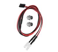 Socobeta 1/10 Modèle Drift Car 2 Pièces Lumières LED Technologie Avancée Accessoire RC Effet Simulatif Réaliste pour la Conduite de Nuit Lumière Blanche 9#, de Couleurs 10# (Lumière Bleu Clair n °