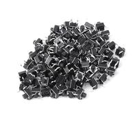 Socobeta 100 Pièces, Interrupteur à Bouton-poussoir Tactile DIP PCB de Haute Précision, Mini Interrupteur Micro Tact 6 x 6 mm pour les Amateurs D'électronique de Bricolage